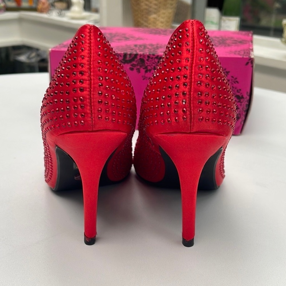 New Red Rhinestone Heels - Picture 7 of 15